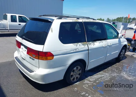 2004 Honda Odyssey Ex из США, поврежденный, VIN 5FNRL18634B060309